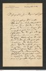 Nachlass Franz Steindachner, Brief von Ludwig Heinrich Philipp Döderlein an Franz Steindachner (28.09.1896), Inv.Nr. 109.07, Seite 1